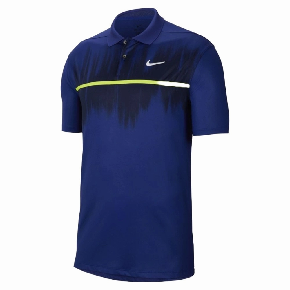 Nike Dri-FIT Vapor Fog Print Golf Polo Deep Royal Blue/Obsidian - FW20 Men