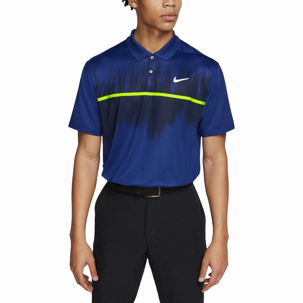 Nike Dri-FIT Vapor Fog Print Golf Polo Deep Royal Blue/Obsidian - FW20 Men