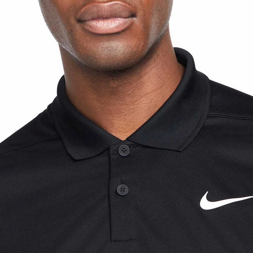 Nike Dri-FIT Victory Color-Blocked Golf Polo Black/White/Light Smoke Gray - SS22 Men