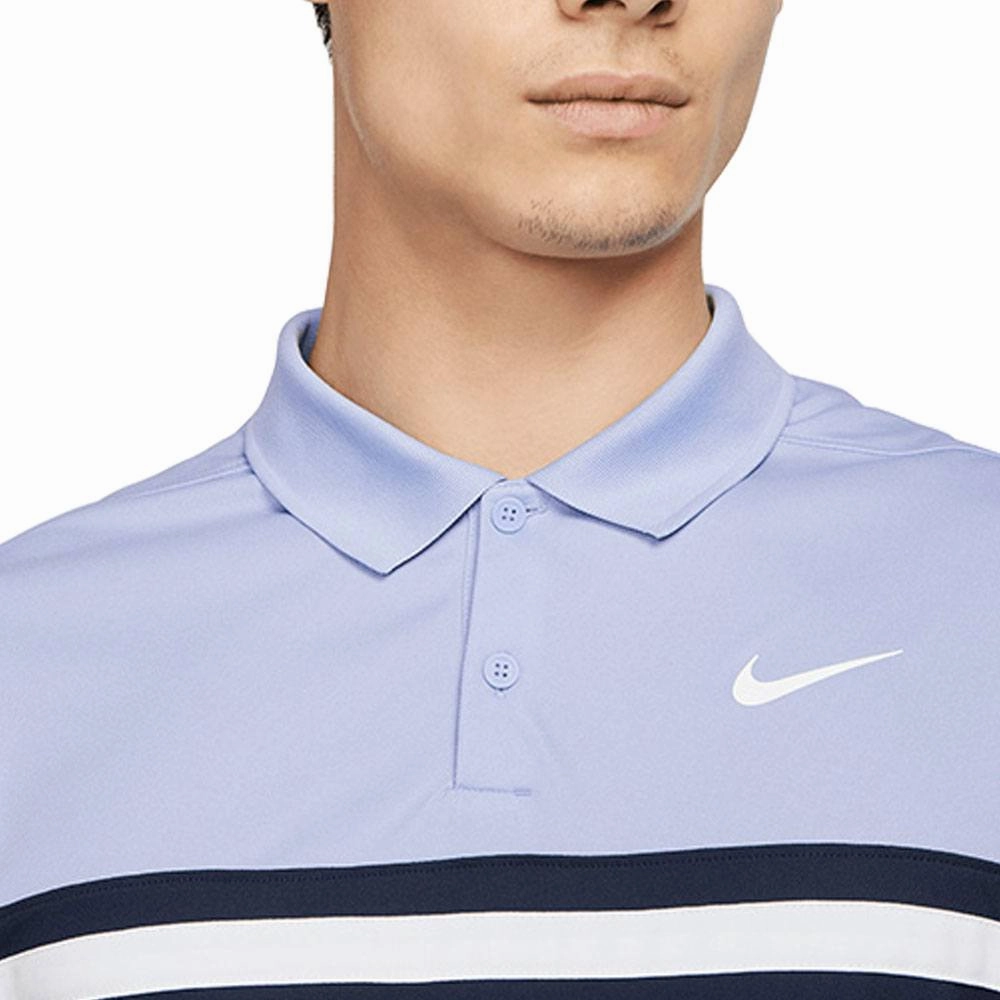 Nike Dri-FIT Victory Color-Blocked Golf Polo Light Thistle/Obsidian/White - SS22 Men