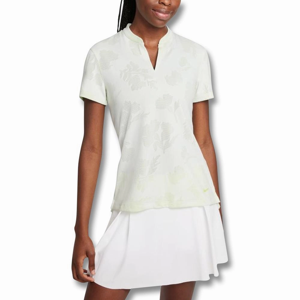 Nike Dri-FIT Victory Golf Polo White/Lime Ice/Light Lemon Twist - SS21 Women