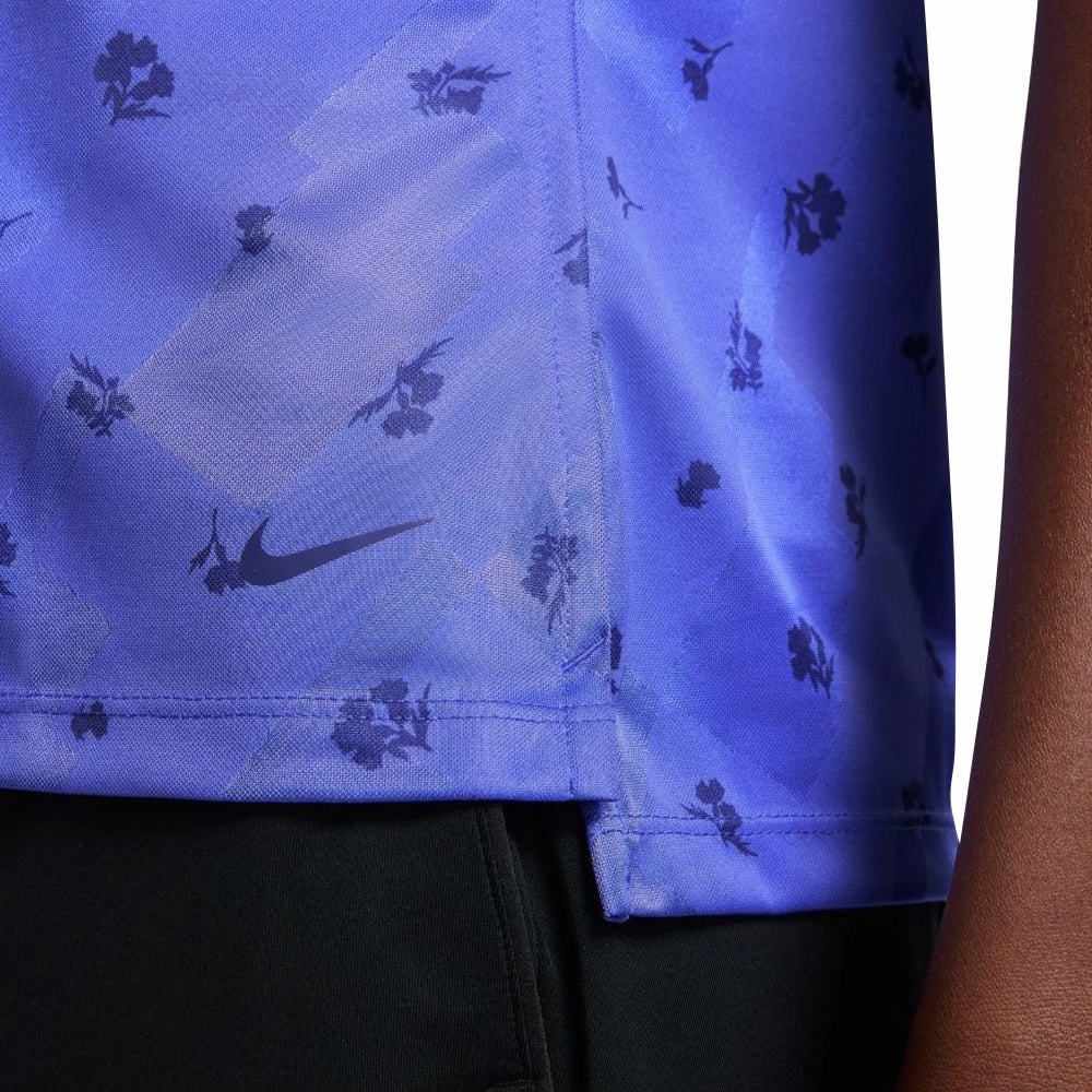 Nike Dri-FIT Victory Printed Golf Polo Sapphire/Dark Purple Dust - SS21 Women