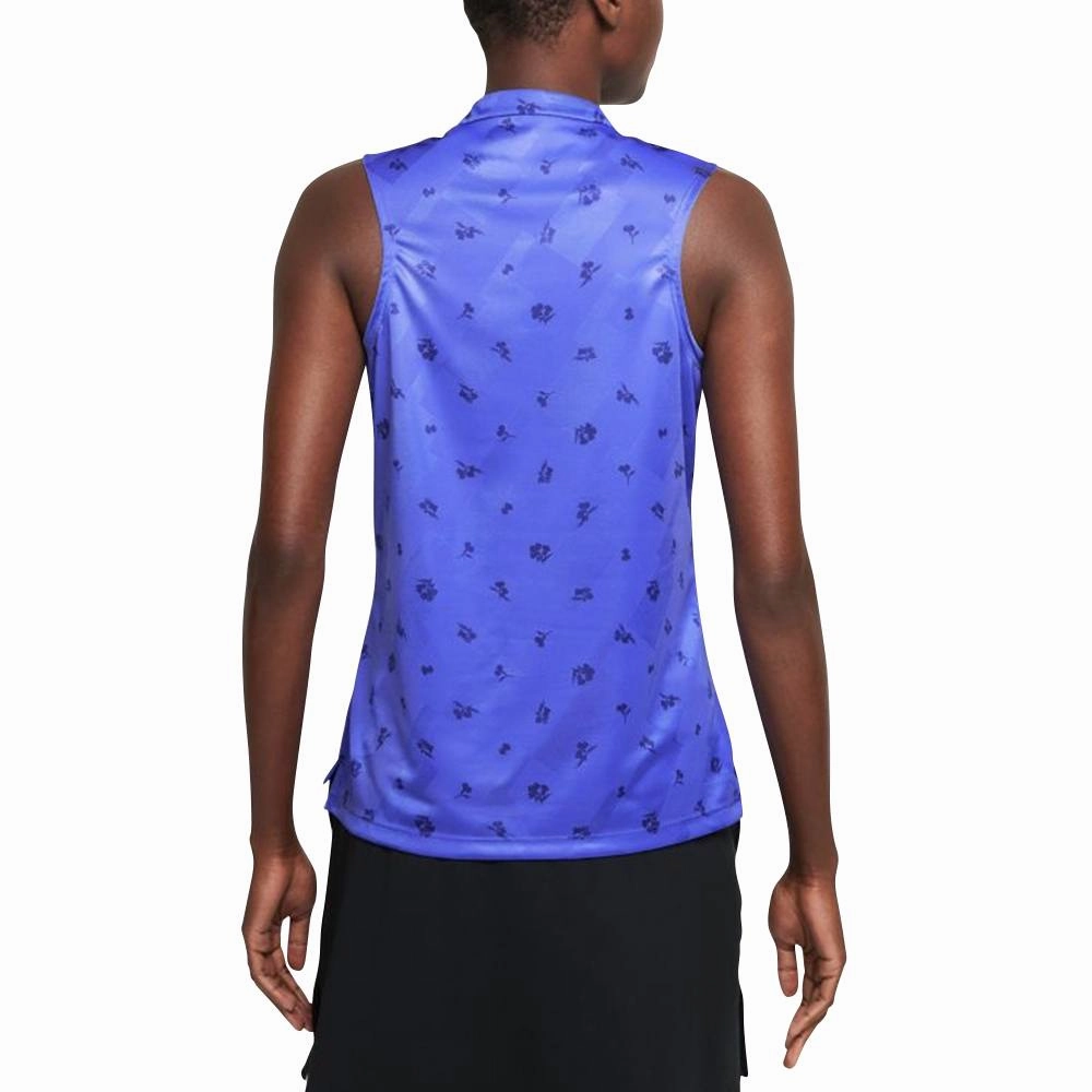Nike Dri-FIT Victory Printed Golf Polo Sapphire/Dark Purple Dust - SS21 Women