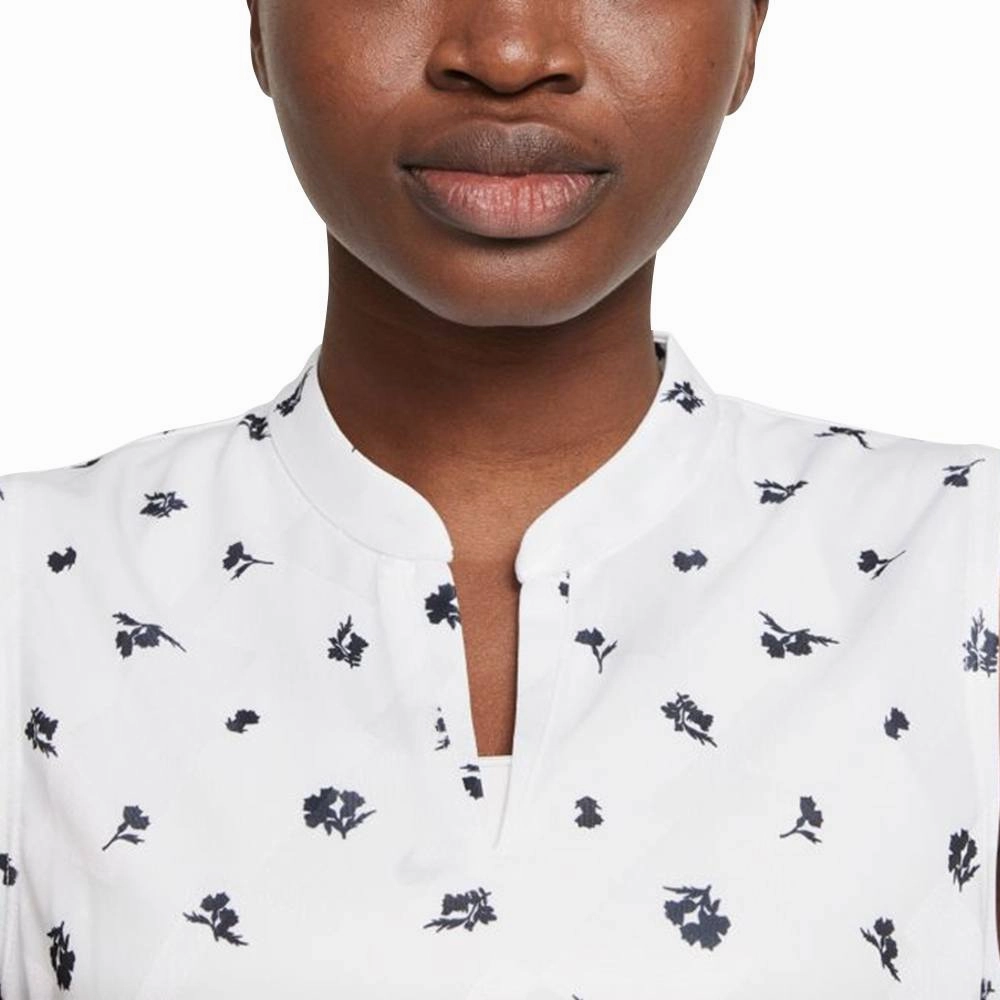 Nike Dri-FIT Victory Printed Golf Polo White/Black - SS21 Women