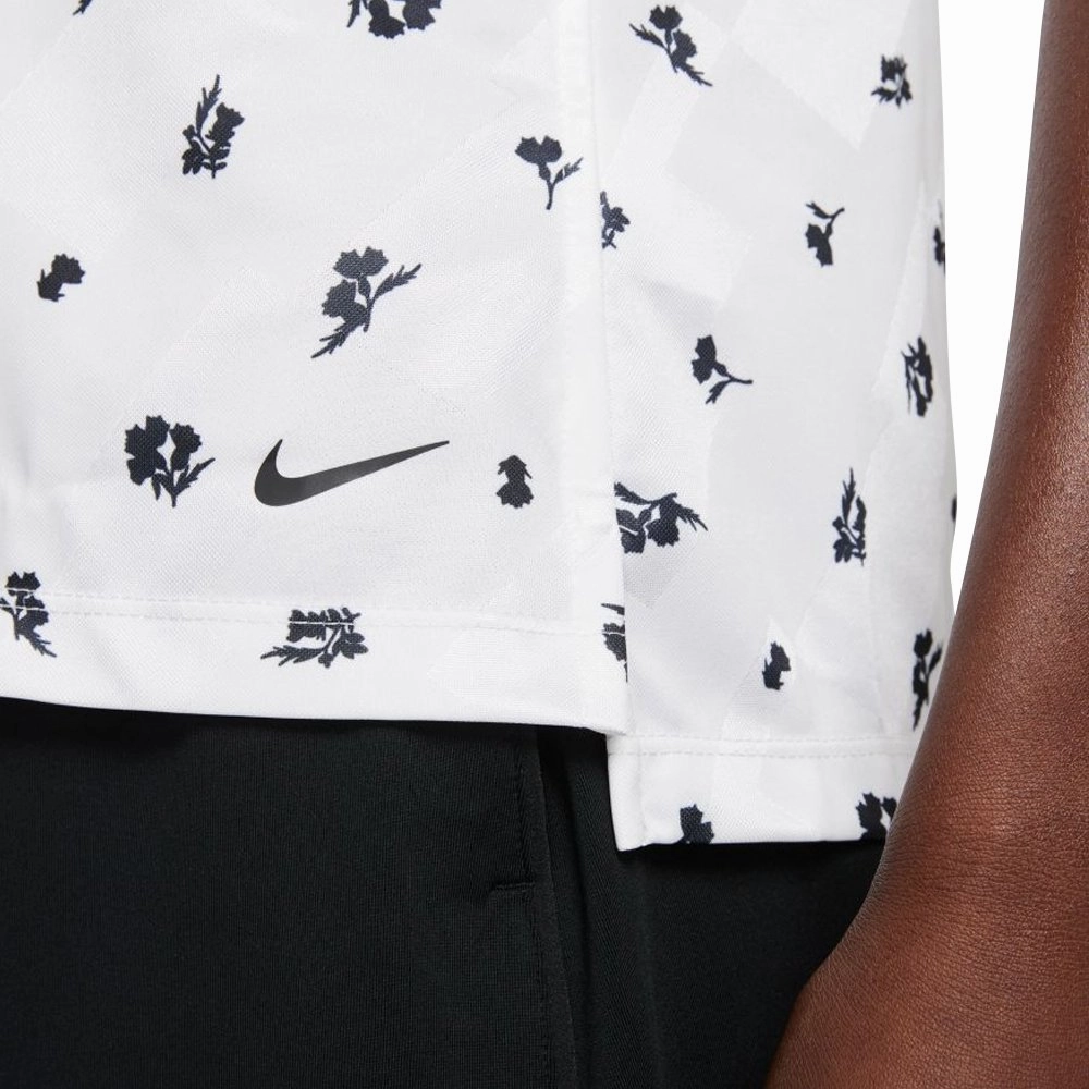 Nike Dri-FIT Victory Printed Golf Polo White/Black - SS21 Women