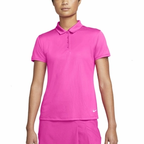 Nike Dri-FIT Victory Solid Golf Polo Active Pink/White - SS23 Women