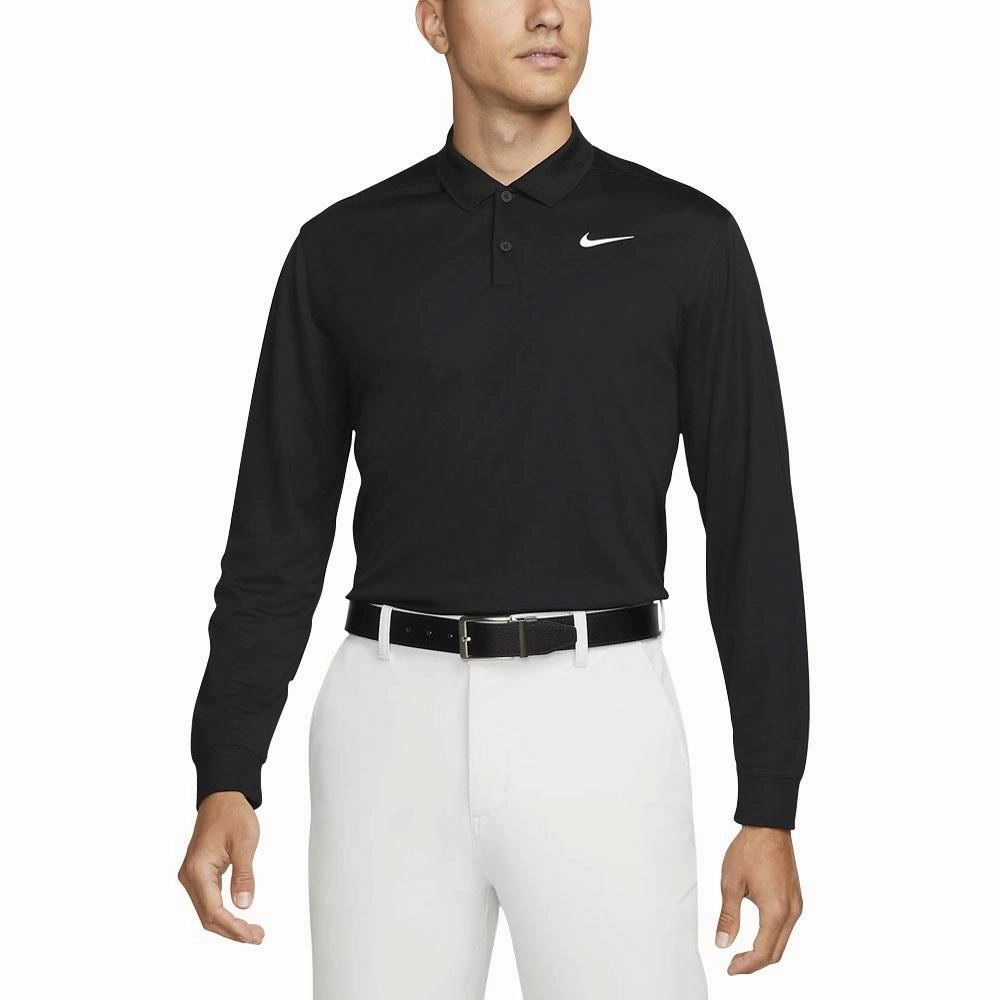 Nike Dri-FIT Victory Solid Golf Polo Black/White - FA24 Men