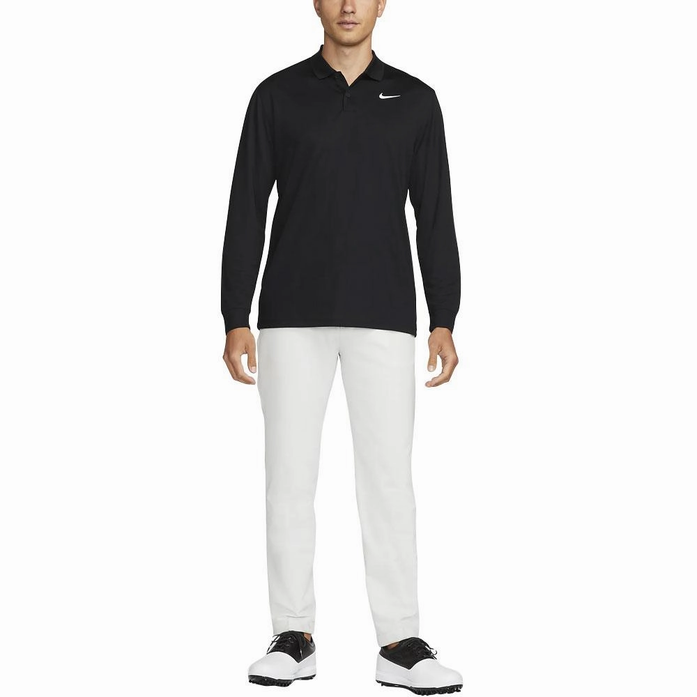 Nike Dri-FIT Victory Solid Golf Polo Black/White - FA24 Men