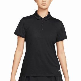 Nike Dri-FIT Victory Solid Golf Polo Black/White - SS23 Women