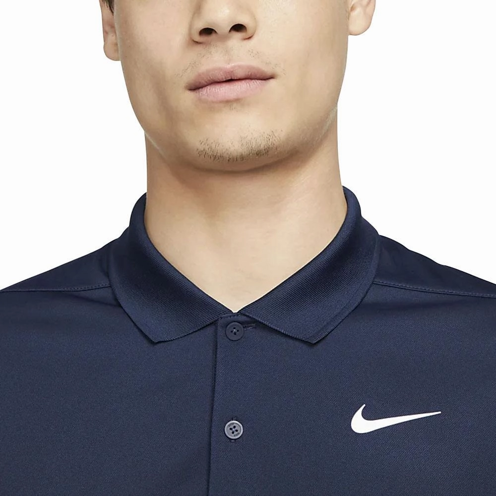 Nike Dri-FIT Victory Solid Golf Polo College Navy/White - FA24 Men