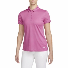 Nike Dri-FIT Victory Solid Golf Polo Cosmic Fuchsia/White - SS23 Women