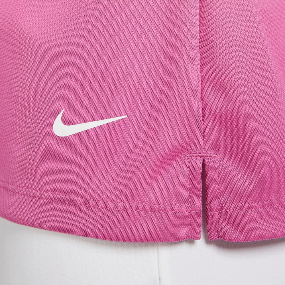 Nike Dri-FIT Victory Solid Golf Polo Cosmic Fuchsia/White - SS23 Women