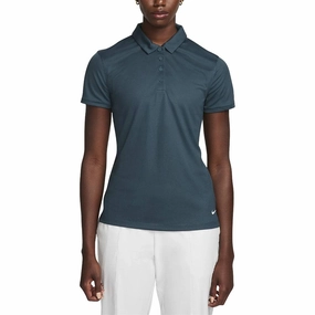 Nike Dri-FIT Victory Solid Golf Polo Deep Jungle/White - SS23 Women