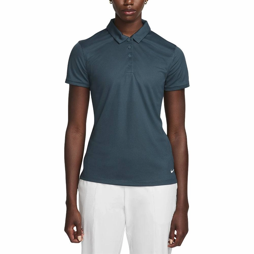 Nike Dri-FIT Victory Solid Golf Polo Deep Jungle/White - SS23 Women