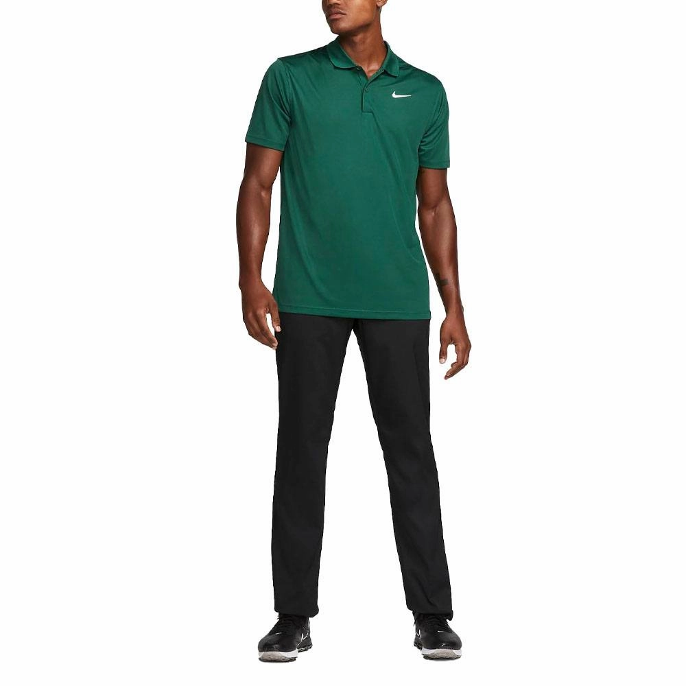 Nike Dri-FIT Victory Solid Golf Polo Gorge Green/White - SS23 Men