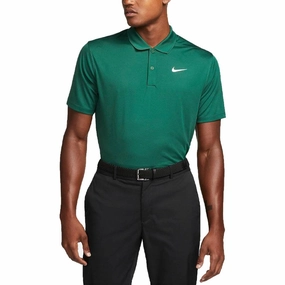 Nike Dri-FIT Victory Solid Golf Polo Gorge Green/White - SS23 Men