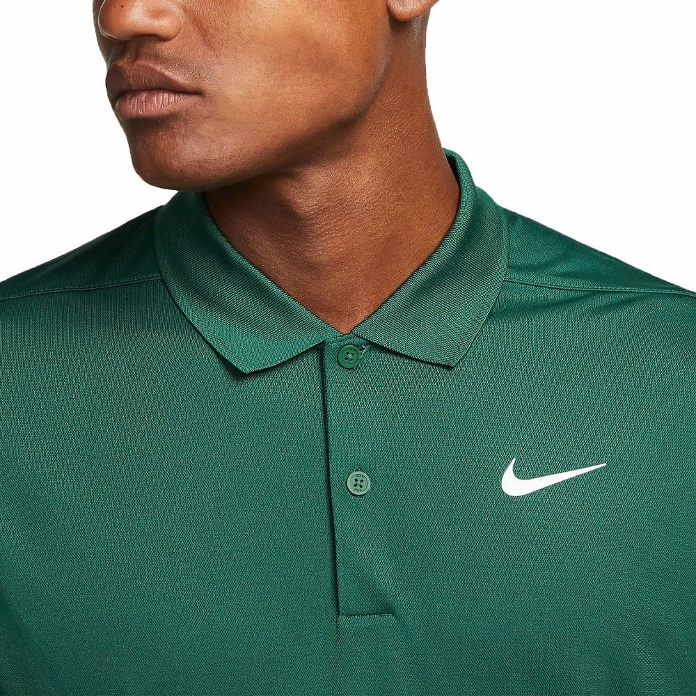 Nike Dri-FIT Victory Solid Golf Polo Gorge Green/White - SS23 Men