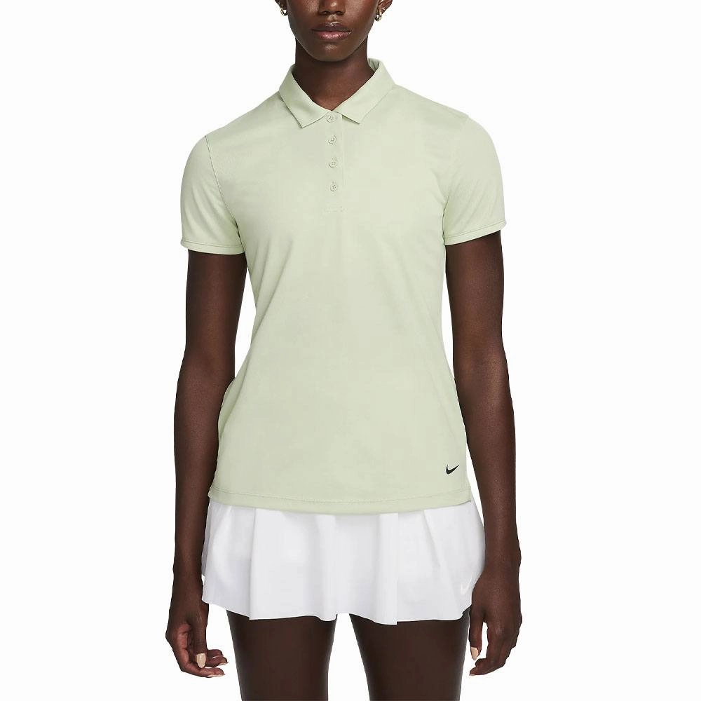 Nike Dri-FIT Victory Solid Golf Polo Honeydew/Black - SS23 Women