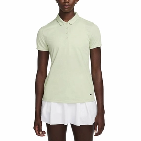 Nike Dri-FIT Victory Solid Golf Polo Honeydew/Black - SS23 Women