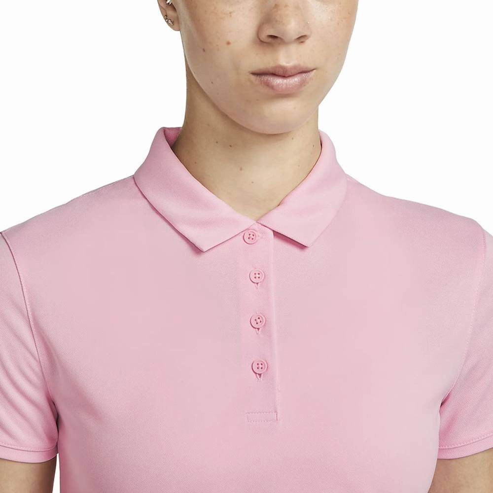 Nike Dri-FIT Victory Solid Golf Polo Med Soft Pink/Black - SS23 Women