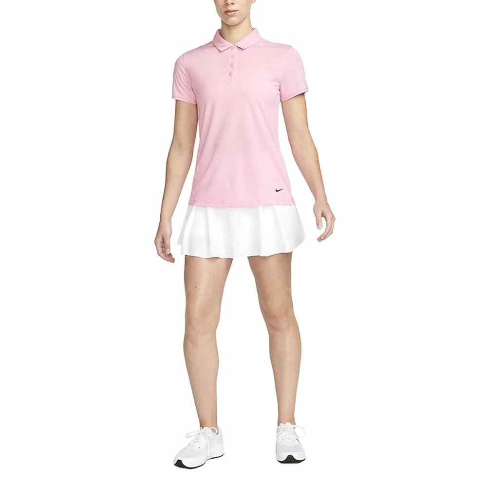 Nike Dri-FIT Victory Solid Golf Polo Med Soft Pink/Black - SS23 Women