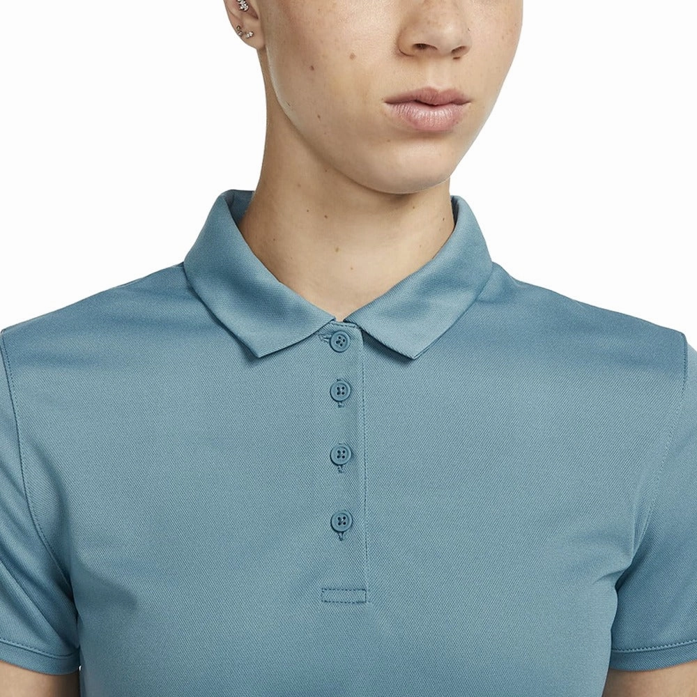 Nike Dri-FIT Victory Solid Golf Polo Noise Aqua/Black - SS23 Women