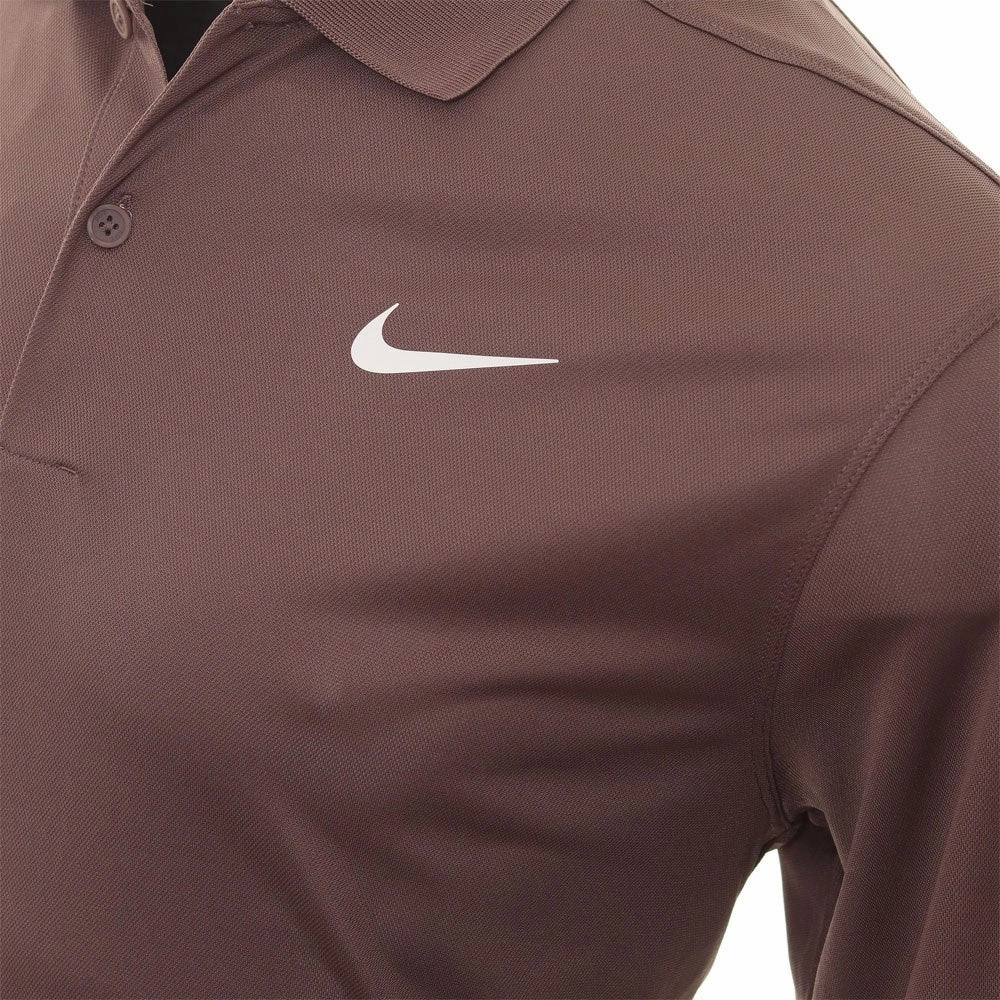 Nike Dri-FIT Victory Solid Golf Polo Plum Eclipse/White - SS23 Men
