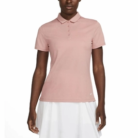 Nike Dri-FIT Victory Solid Golf Polo Red Stardust/White - SS23 Women