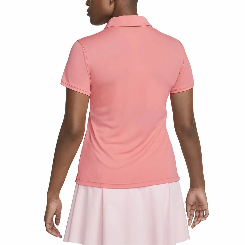 Nike Dri-FIT Victory Solid Golf Polo Sea Coral/Black - SS23 Women
