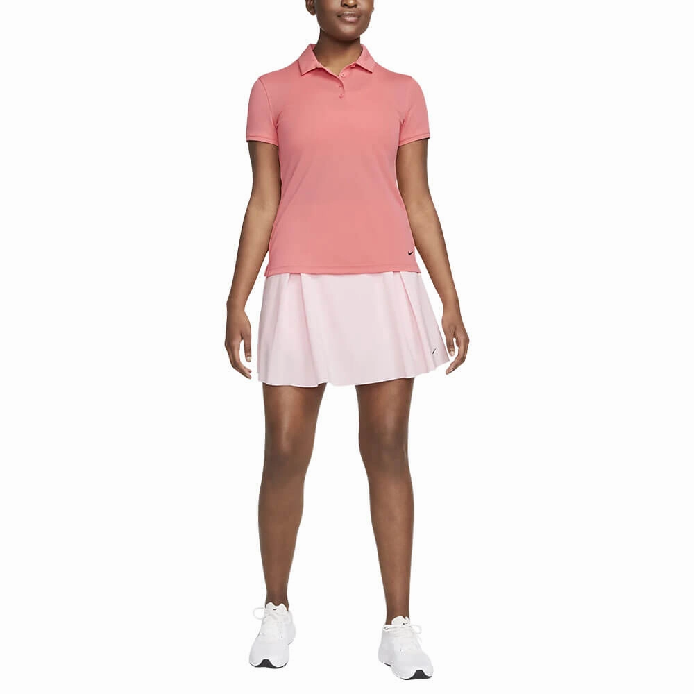 Nike Dri-FIT Victory Solid Golf Polo Sea Coral/Black - SS23 Women