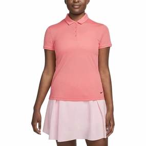 Nike Dri-FIT Victory Solid Golf Polo Sea Coral/Black - SS23 Women