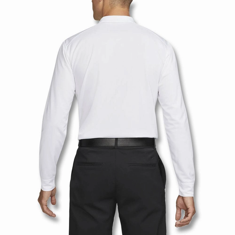 Nike Dri-FIT Victory Solid Golf Polo White/Black - FA24 Men