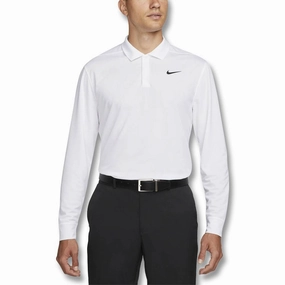 Nike Dri-FIT Victory Solid Golf Polo White/Black - FA24 Men