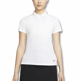 Nike Dri-FIT Victory Solid Golf Polo White/Black - SS23 Women
