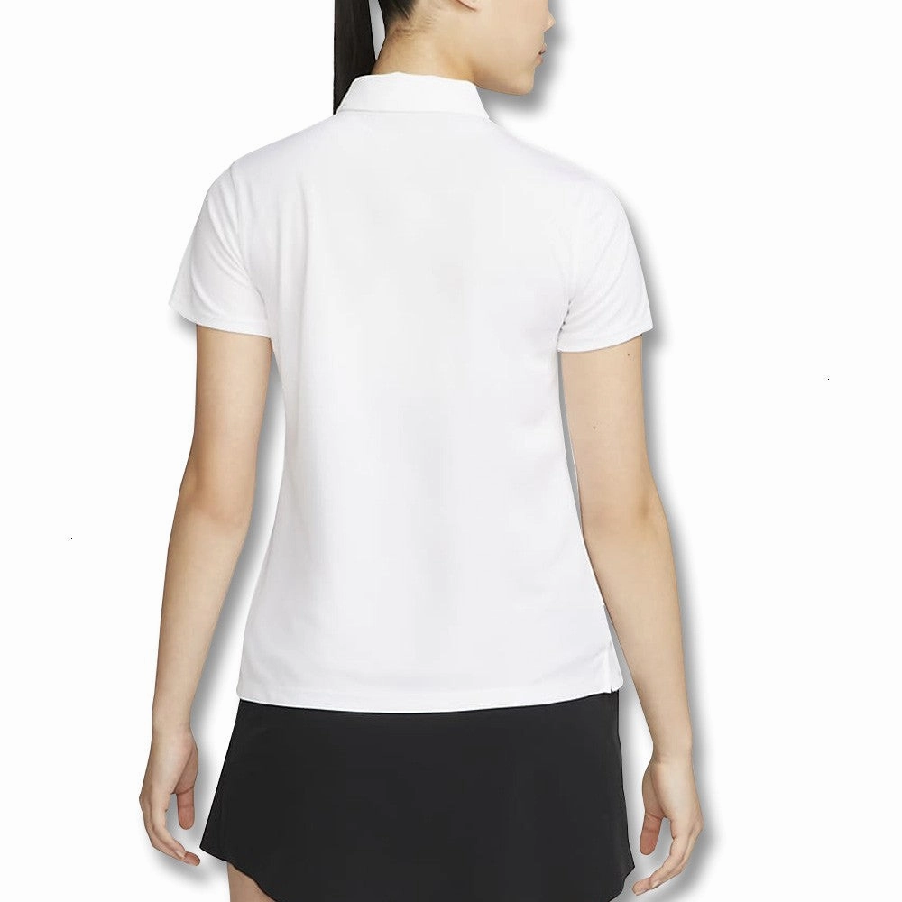 Nike Dri-FIT Victory Solid Golf Polo White/Black - SS23 Women