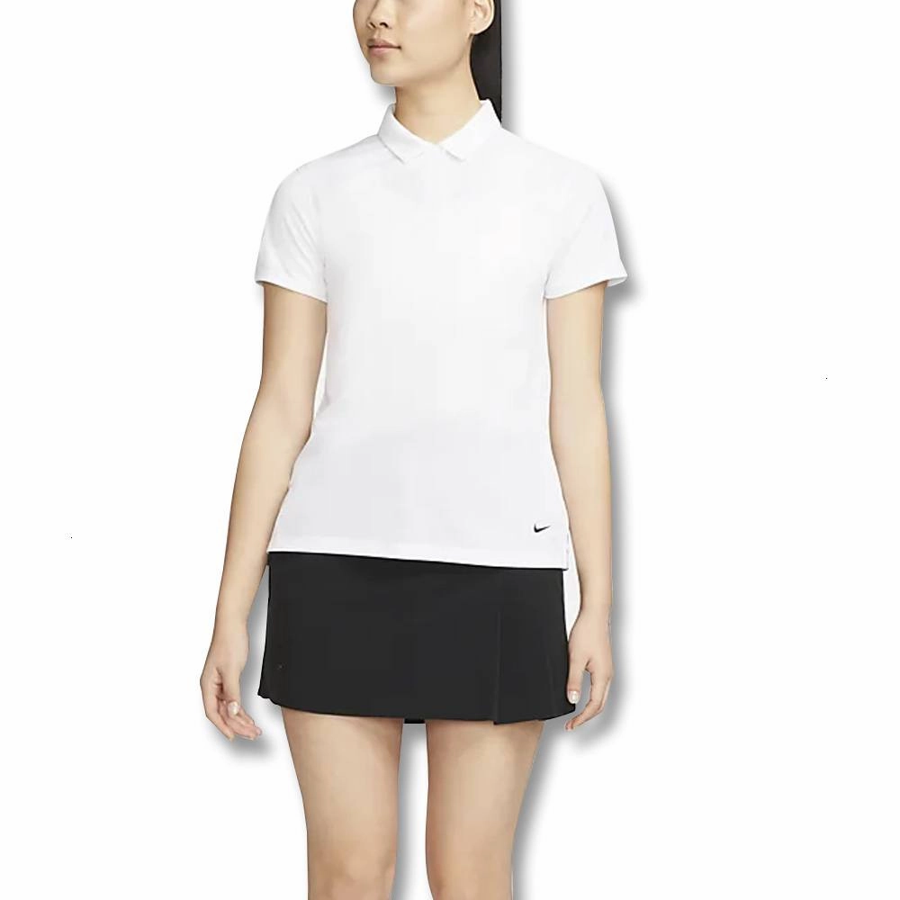 Nike Dri-FIT Victory Solid Golf Polo White/Black - SS23 Women