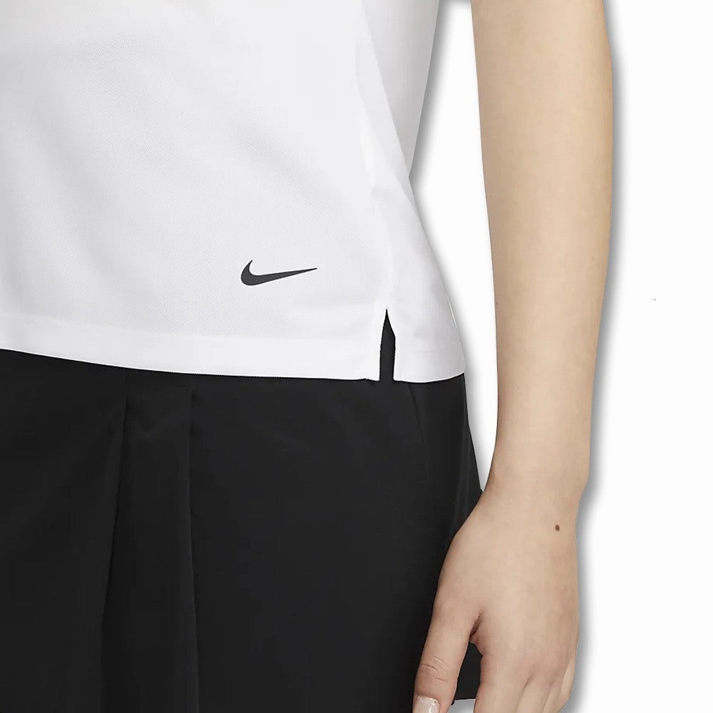 Nike Dri-FIT Victory Solid Golf Polo White/Black - SS23 Women