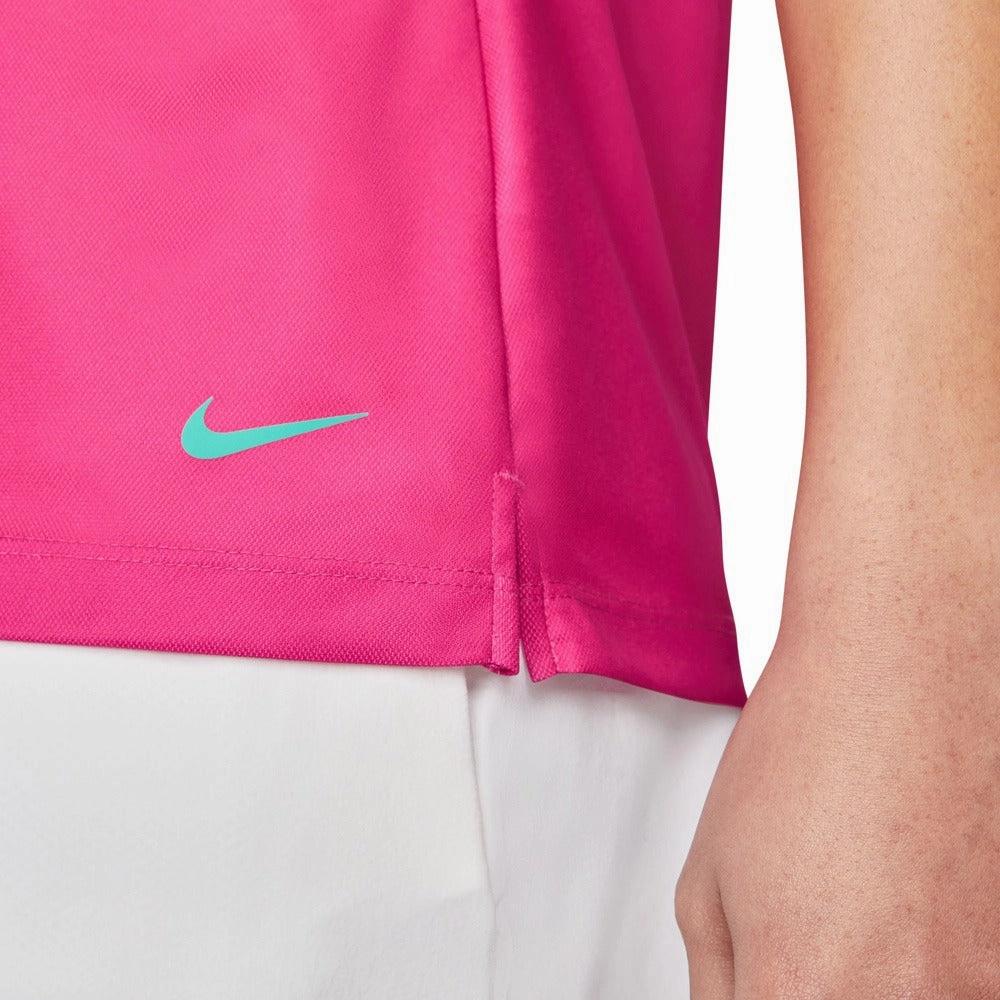 Nike Dri-FIT Victory Striped Golf Polo Active Pink/Washed Teal - SS22 Women
