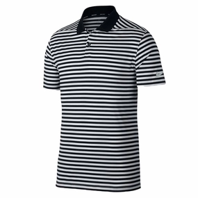 Nike Dri-FIT Victory Striped Golf Polo Black/Gridiron - FW20 Men