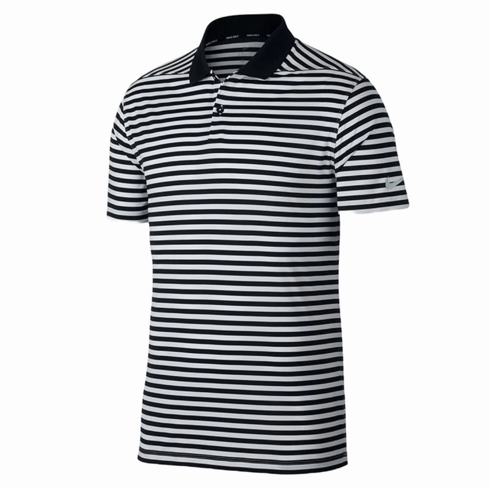 Nike Dri-FIT Victory Striped Golf Polo Black/Gridiron - FW20 Men