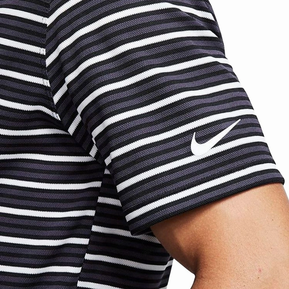 Nike Dri-FIT Victory Striped Golf Polo Black/Gridiron - FW20 Men
