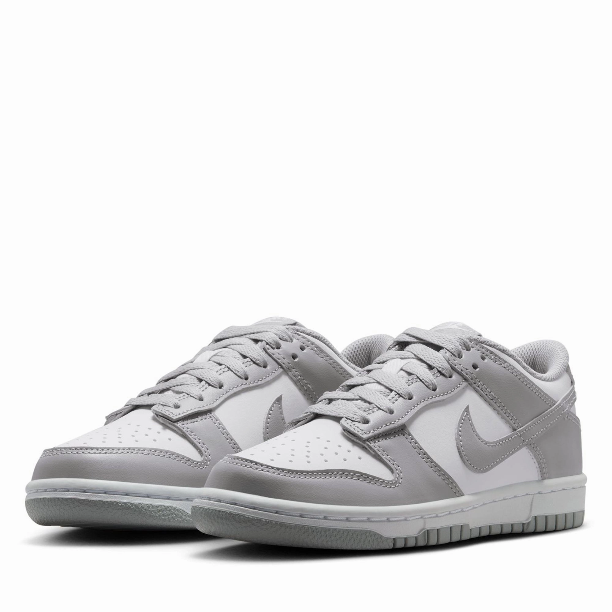 Nike Dunk Low (GS) - White/Light Smoke Grey