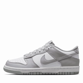 Nike Dunk Low (GS) - White/Light Smoke Grey