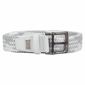 Nike G-Flex Stretch Woven Golf Belt White/Ash Gray - 24 Men