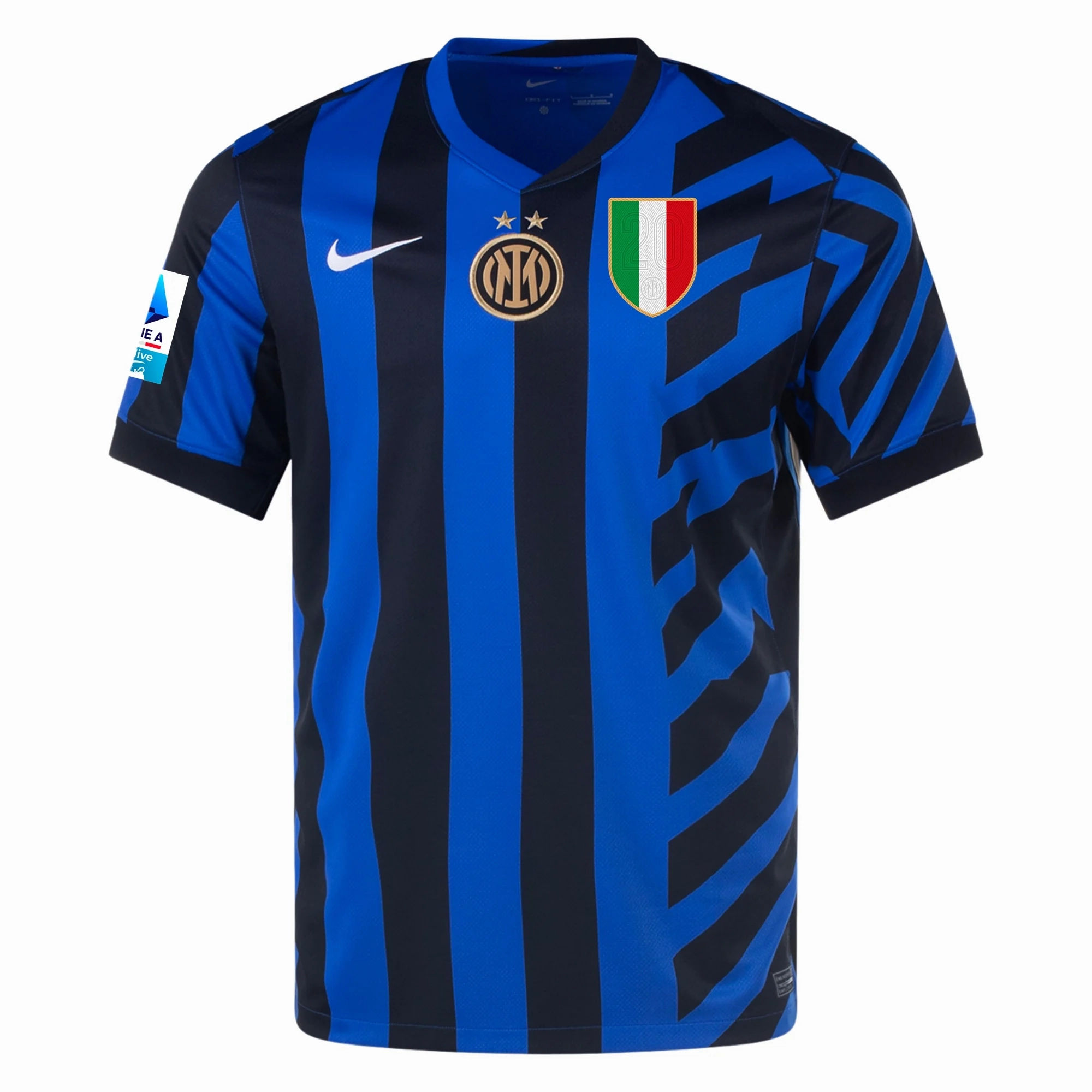Nike Inter Milan Home Jersey w/ Serie A    Scudetto Patch 24/25 (Lyon Blue/Black)