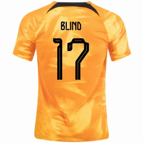 Nike Netherlands Daley Blind Home Jersey 22/23 (Laser Orange/Black)