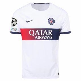 Nike Paris Saint-Germain Away Jersey w/ Champions League Patches 23/24 (White/Midnight Navy)