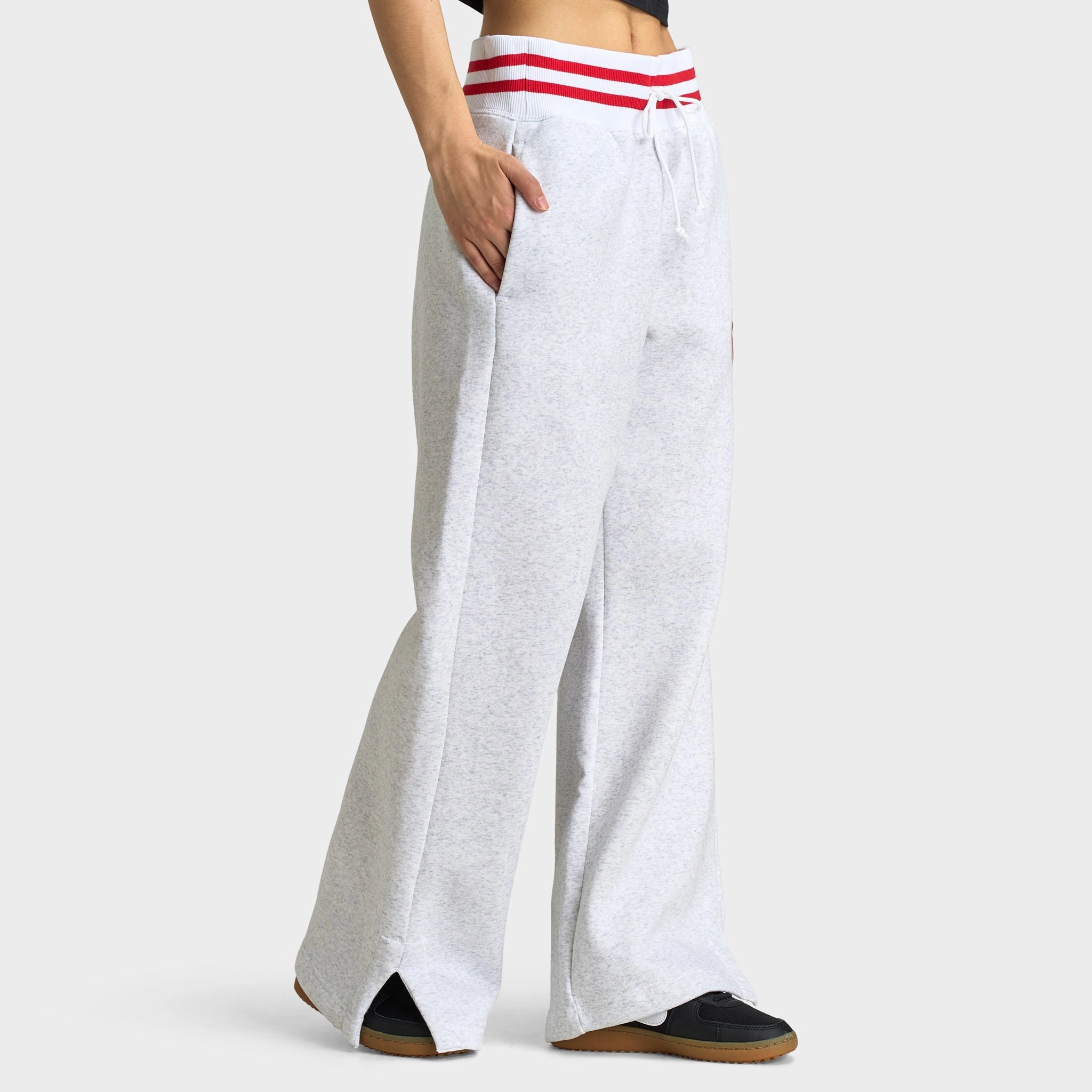 Nike Sportswear Women's High-Waisted Graphic Wide-Leg Pants / Birch Heather