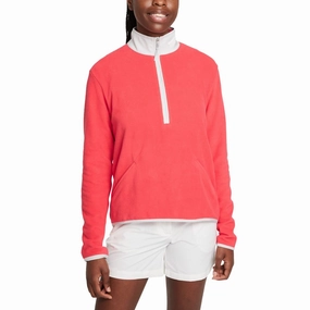 Nike Therma-FIT Victory 1/2-Zip Golf Pullover Fusion Red/Photon Dust/White - FW21 Women