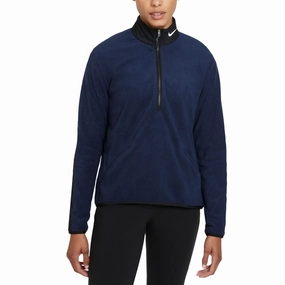Nike Therma-FIT Victory 1/2-Zip Golf Pullover Obsidian/Black/White - FW21 Women